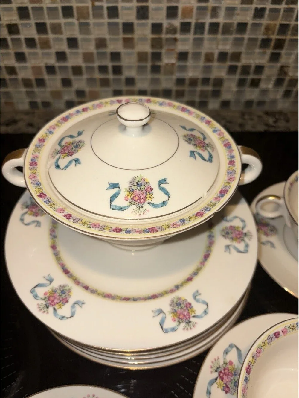 dishes sets dinnerware vintage floral